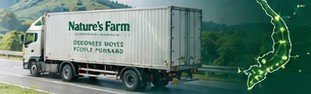 Xe vận chuyển Nature’s Farm trên hành trình phân phối